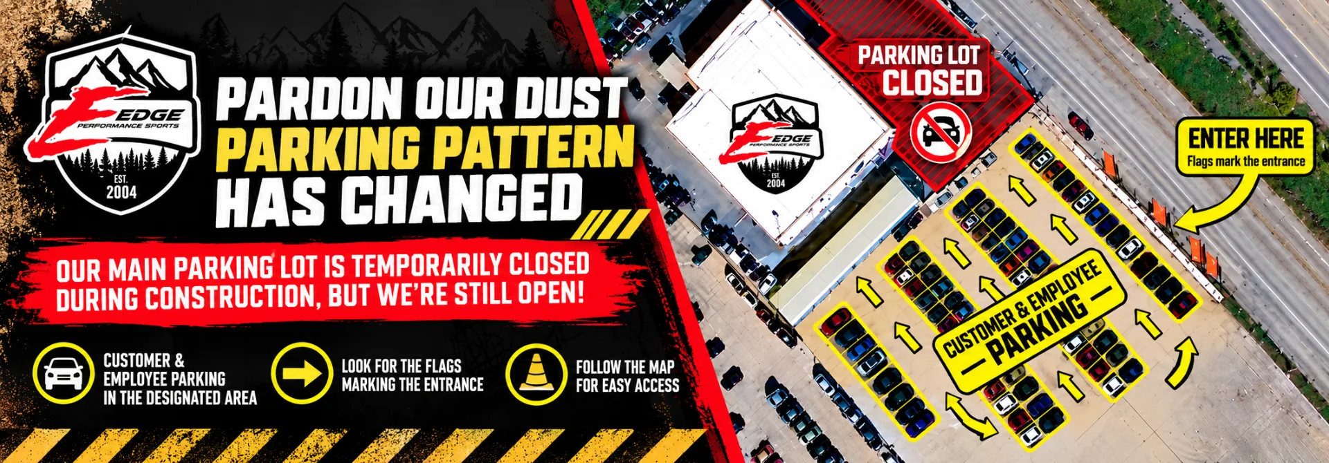 Pardon our dust