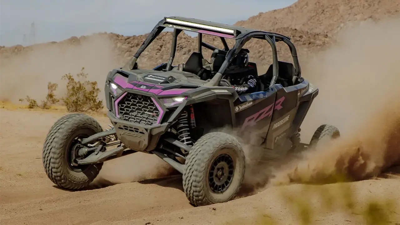Polaris RZR Pro R 4 on rocky two-track